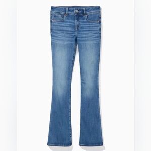 AMERICAN EAGLE AE Super Stretch Low-Rise Kick Boot Cut Jean sz 8 Women's